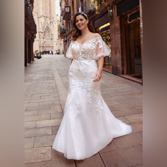 Brand new Wedding dress in size 20US. Refer to size chart and your measurements - Picture 1 of 5